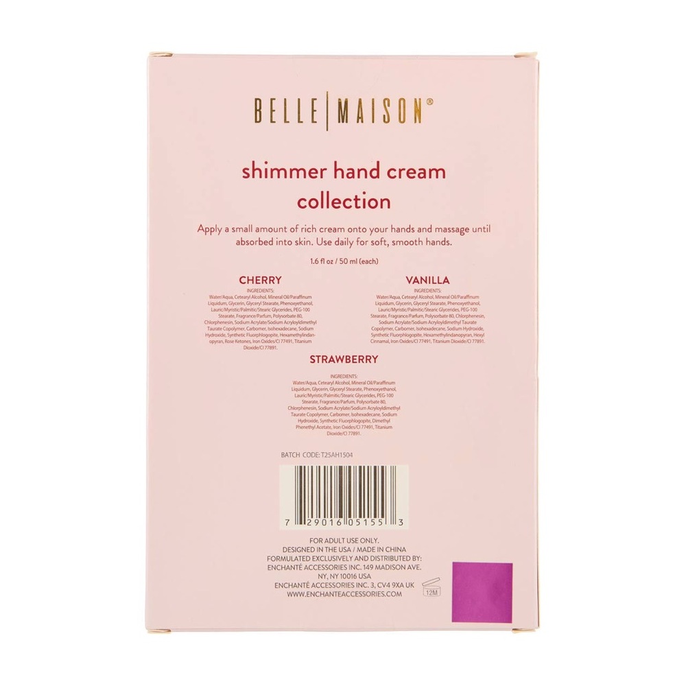 Shimmer Hand Cream Collection, Belle Maison, Set of 3 - Picture 3 of 3